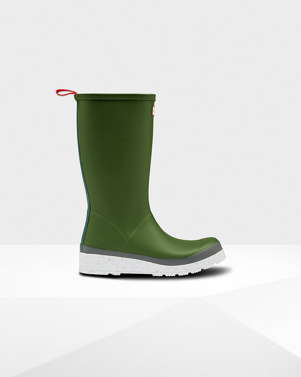 Botas Play Hunter Feminina Verdes/Branco - Original Tall Speckle Rain - 52SZUIKPR